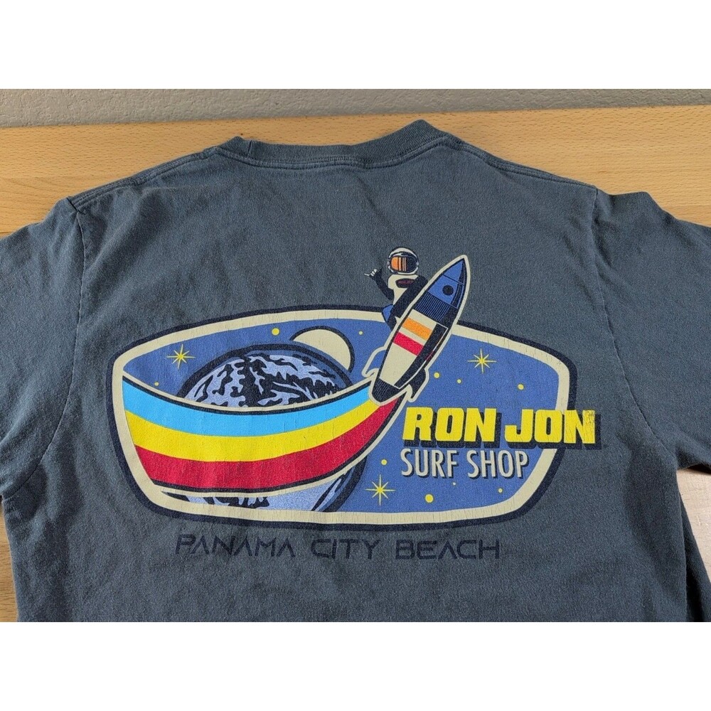 Ron Jon Surf Shop Panama City Beach T-Shirt Unisex Youth Small Blue